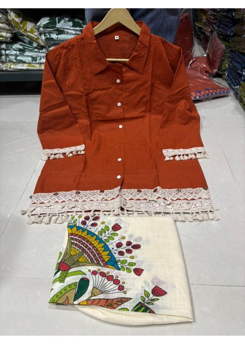 Coord Set with Lace Work