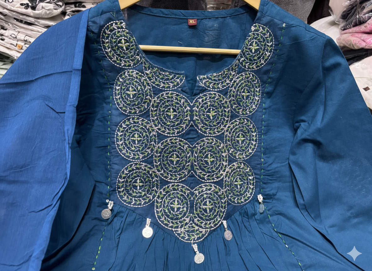 Cotton Office Wear Kurti Pant Set