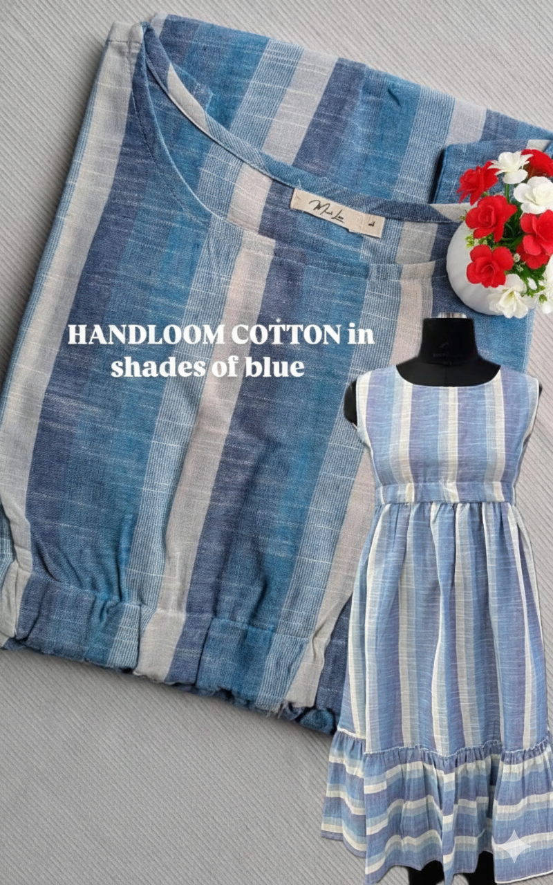 South Cotton A-Line Midi Dress with Pockets